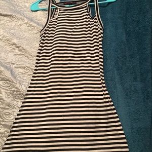 Black and White Striped Dress